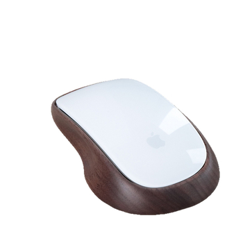 Pähklipähkli värvi Magic Mouse`i kaitseümbris, mis sobib Apple Magic Mouse`ile, kõrgendav täispuidust alus