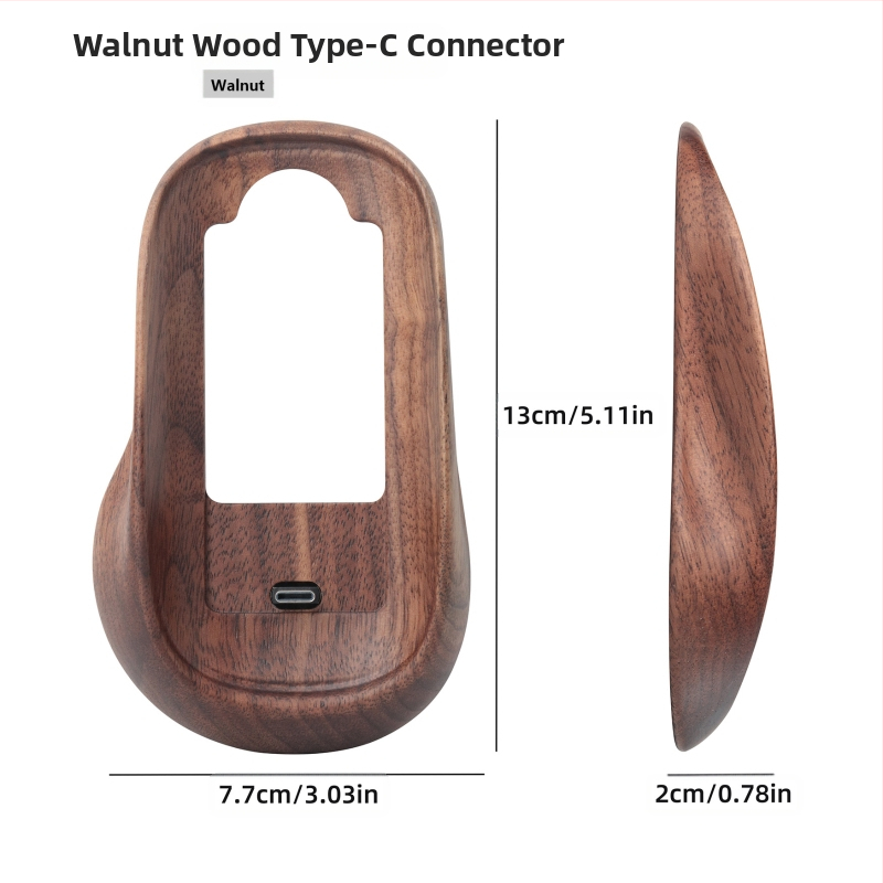 Pähklipähkli värvi Magic Mouse`i kaitseümbris, mis sobib Apple Magic Mouse`ile, kõrgendav täispuidust alus