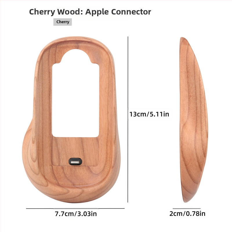 Pähklipähkli värvi Magic Mouse`i kaitseümbris, mis sobib Apple Magic Mouse`ile, kõrgendav täispuidust alus