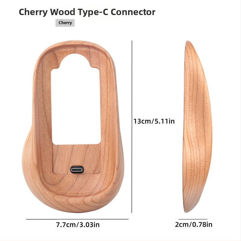 Pähklipähkli värvi Magic Mouse`i kaitseümbris, mis sobib Apple Magic Mouse`ile, kõrgendav täispuidust alus