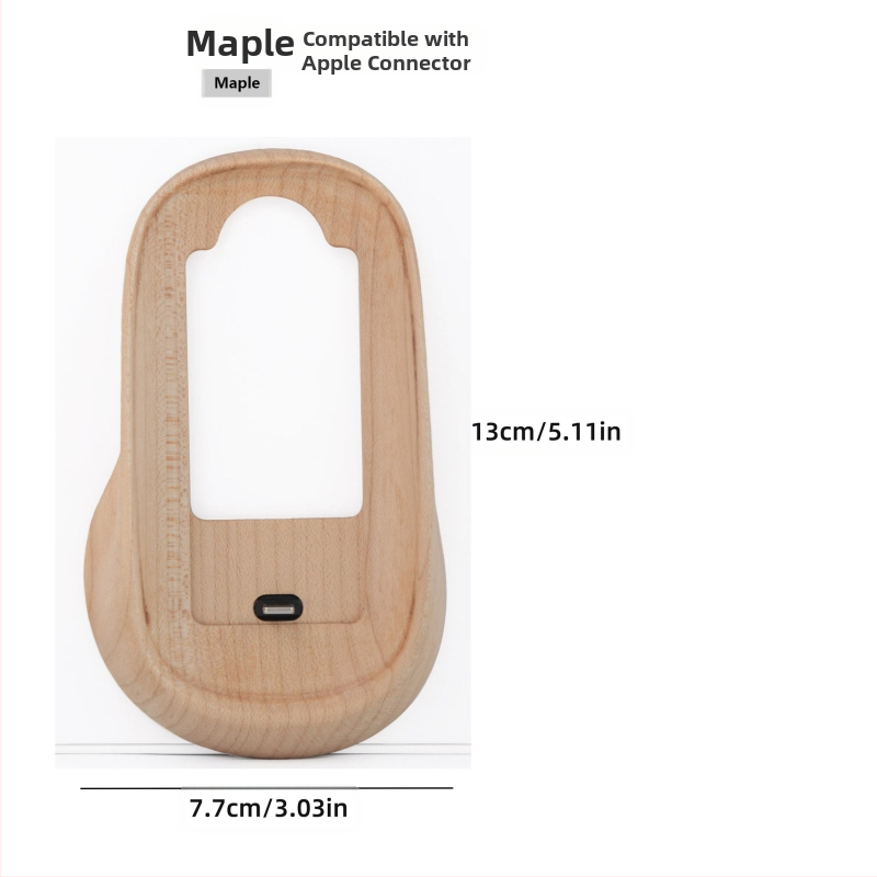 Pähklipähkli värvi Magic Mouse`i kaitseümbris, mis sobib Apple Magic Mouse`ile, kõrgendav täispuidust alus