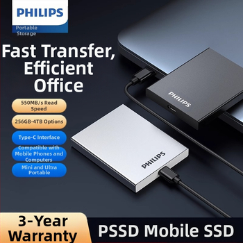 Philipsi PSSD mobiilne pooljuhtketas mobiiltelefoni arvuti C-tüüpi kaheotstarbeline kõvaketas kiire salvestusruumi hulgimüügi laiendamine