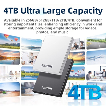 Philipsi PSSD mobiilne pooljuhtketas mobiiltelefoni arvuti C-tüüpi kaheotstarbeline kõvaketas kiire salvestusruumi hulgimüügi laiendamine