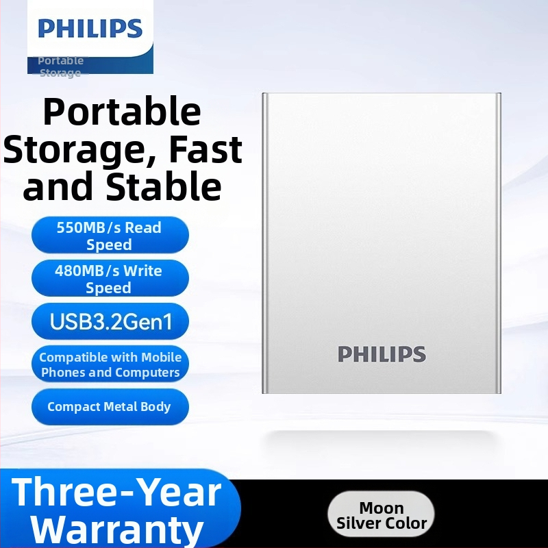 Philipsi PSSD mobiilne pooljuhtketas mobiiltelefoni arvuti C-tüüpi kaheotstarbeline kõvaketas kiire salvestusruumi hulgimüügi laiendamine