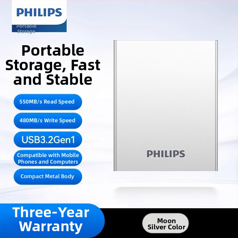 Philipsi PSSD mobiilne pooljuhtketas mobiiltelefoni arvuti C-tüüpi kaheotstarbeline kõvaketas kiire salvestusruumi hulgimüügi laiendamine