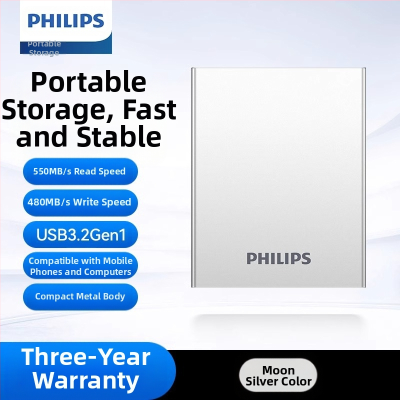 Philipsi PSSD mobiilne pooljuhtketas mobiiltelefoni arvuti C-tüüpi kaheotstarbeline kõvaketas kiire salvestusruumi hulgimüügi laiendamine