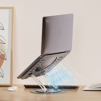 Sülearvuti alus 360 kraadi pöörlev reguleeritav tõsteklamber kontori tahvelarvuti tugialuse tõsteklamber
