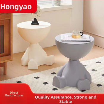 Kreemikas põrandakaunistused Väike kohvilaud Elutuba Loominguline väike lameda peaga diivan Väike abilaud Magamistuba Armas väike öökapp