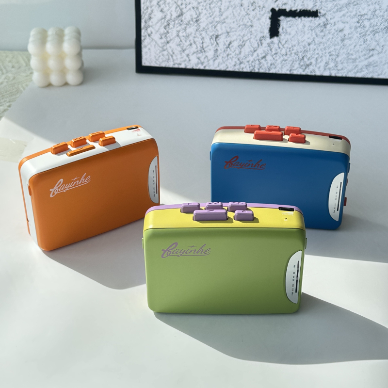 Bayin box piiriülene uus kassettmängija walkman kõrvaklappidega kaasaskantav raadio kassettmängija inglise kuulamine taasesitus