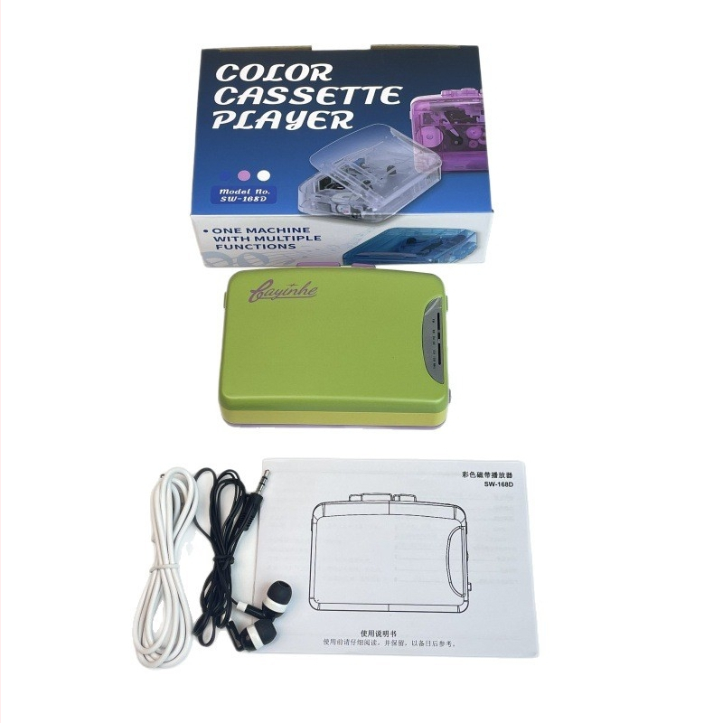 Bayin кутия трансграничен нов касетофон уокмен със слушалки преносимо радио касетофон английски слушане възпроизвеждане