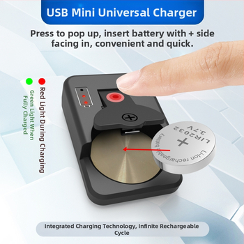 Uus nööpnõelaku laadija universaalne universaalne LIR2032 1632 2450 4.2V piiriülene laadija