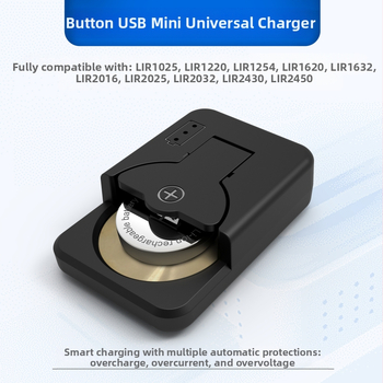 Uus nööpnõelaku laadija universaalne universaalne LIR2032 1632 2450 4.2V piiriülene laadija