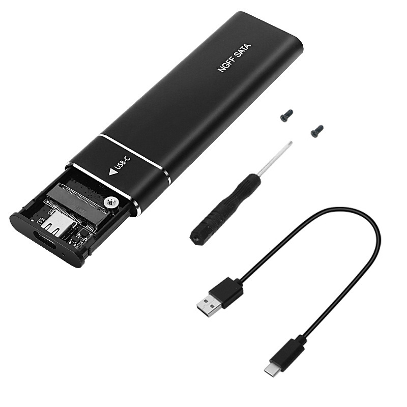 Hard disk extern M.2 USB 3.1 10g, cutie pentru hard disk extern M2, protocol dual, Ngff, Nvme, pentru notebook
