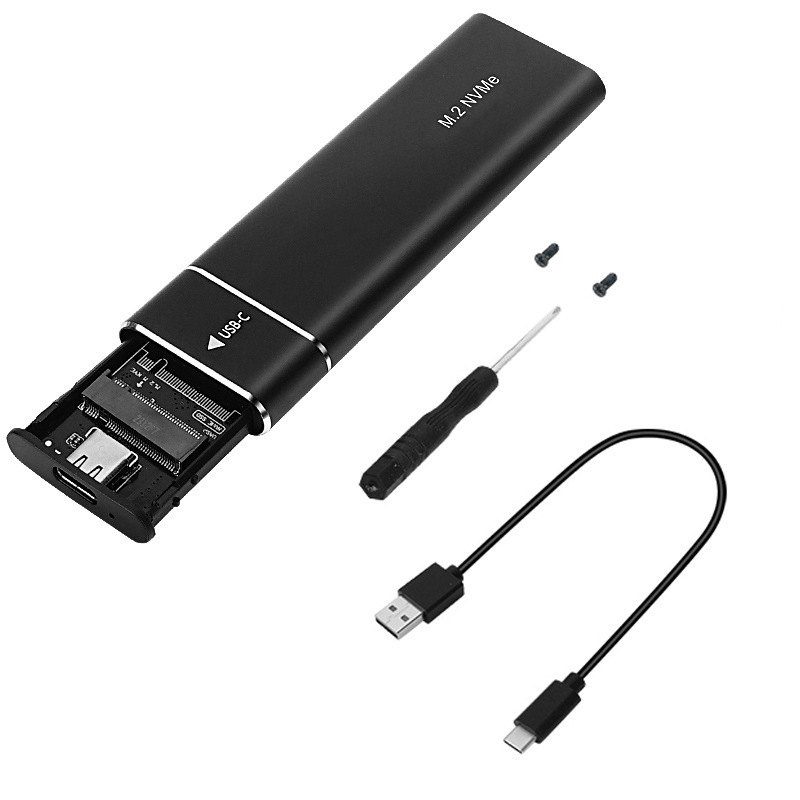 Hard disk extern M.2 USB 3.1 10g, cutie pentru hard disk extern M2, protocol dual, Ngff, Nvme, pentru notebook