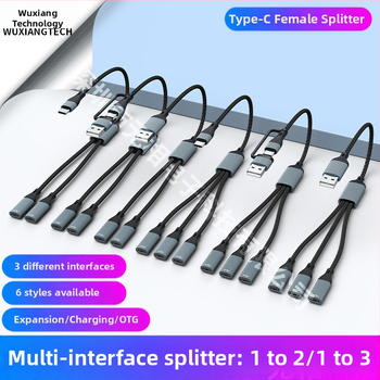 Star Rail USB Revolution egy-három anya C típusú töltőkábel átviteli elosztó adapter OTG számítógép bővítő dokkoló