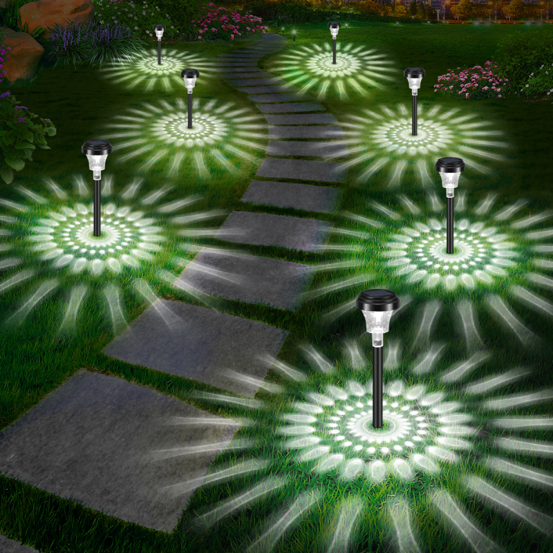 Új, határokon átnyúló kültéri napelemes gyeplámpa kerti lámpa RGB kerti kerti gyeplámpa fa állólámpa betétlámpa