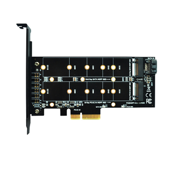 Κάρτα προσαρμογέα M.2 Nvme Ssd Ngff σε Pcie X4 m Key-B Διπλή διεπαφή που υποστηρίζει στερεά κατάσταση 20110