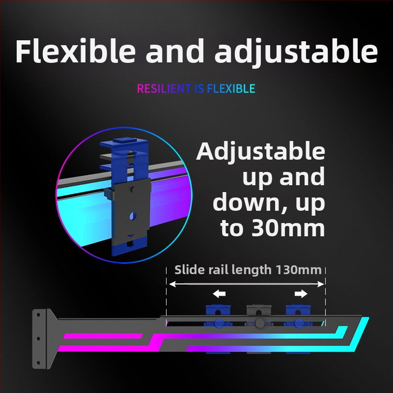 4090 vaizdo plokštės laikiklis ARGB Shengguang sinchroninės vaizdo plokštės lizdo vertikalus tvirtinimo vaizdo plokštės laikiklis darbalaukio 3060 laikiklis