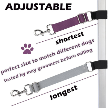 Αξεσουάρ βραχιόνων τραπεζιού περιποίησης σκύλου Ρυθμιζόμενος δακτύλιος επέκτασης Ιμάντας συγκράτησης μπάνιου Νάιλον ανθεκτικός στην τριβή Δακτύλιος περιποίησης σκύλου