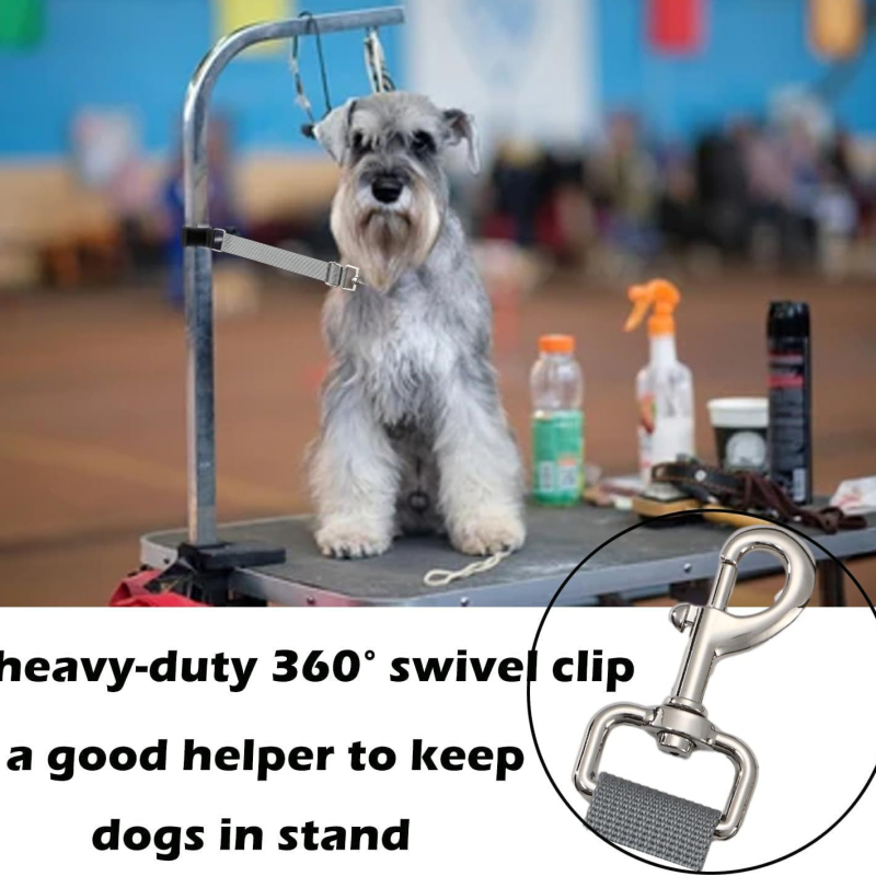 Kisállat ápolóasztal kar kiegészítők állítható hosszabbító gyűrű fürdetőpánt nejlon kopásálló kutya ápoló gyűrű