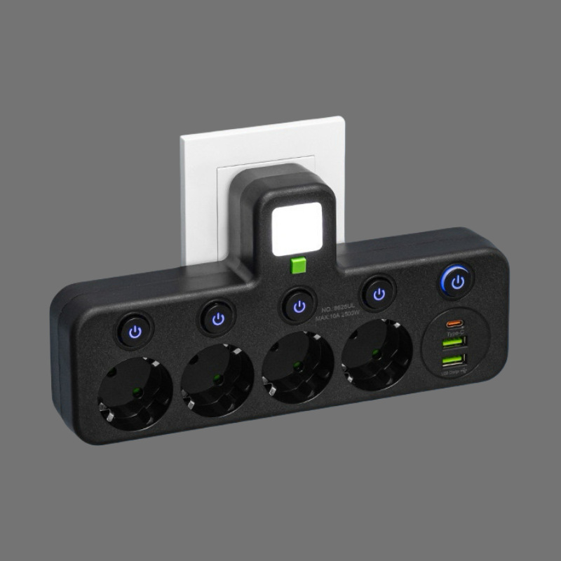 Euroopa standardne pistikupesa 2Usb + 1Type-C teisenduspesa Euroopa Venemaa Euroopa stiilis ühe kuni kolme teisenduspesa eksport