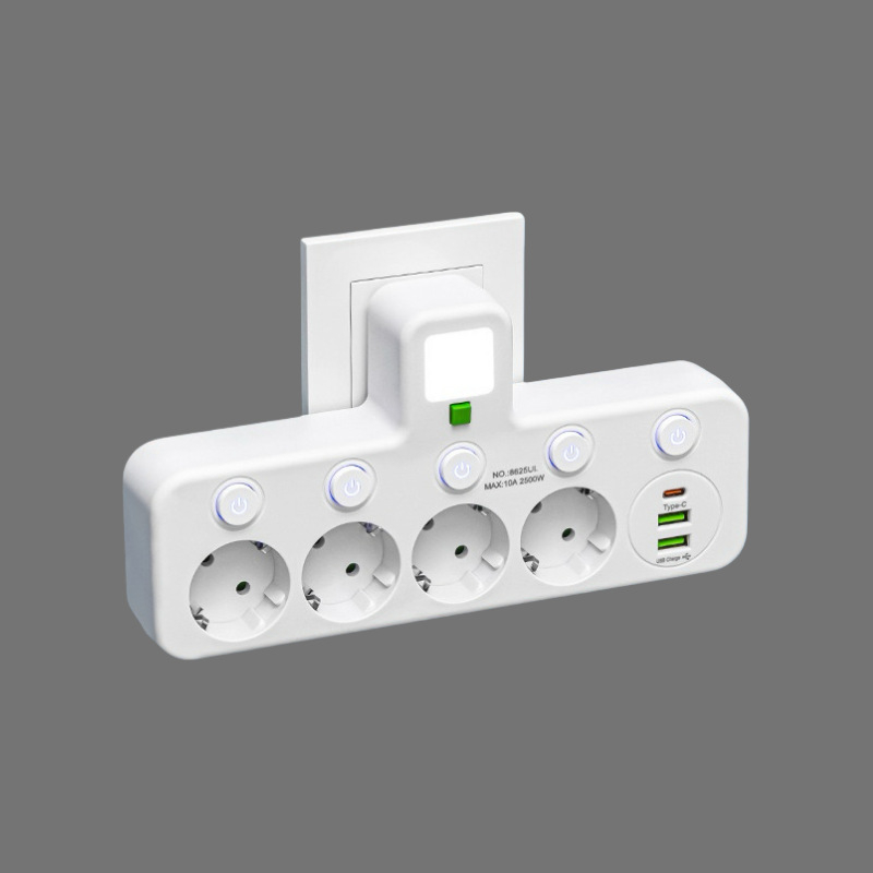 Euroopa standardne pistikupesa 2Usb + 1Type-C teisenduspesa Euroopa Venemaa Euroopa stiilis ühe kuni kolme teisenduspesa eksport