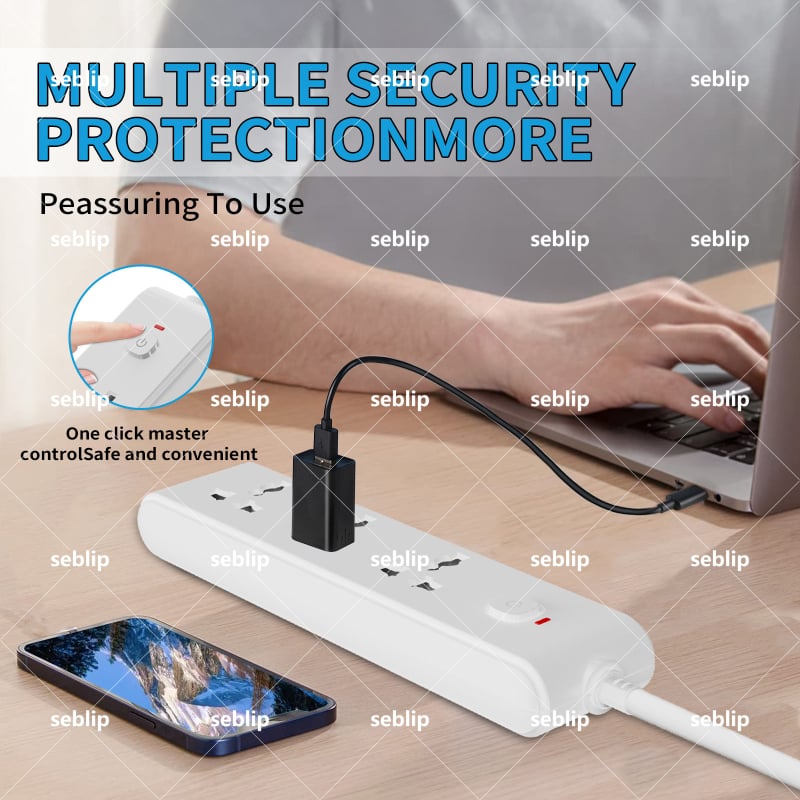USB-aljzat, európai szabványú, dugaszolható, lángálló anyagból, többcsatlakozós, túlterhelés elleni biztonsági ajtó, otthoni irodai, hordozható, utazási használatra.