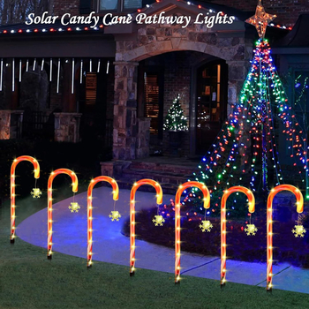 Klassikalised kuumalt müüdavad päikeseenergial töötavad kommiroo tuled jõulukaunistused rotangist põrandavalgustid sisehoovi maastiku pühadetuled