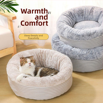 Téli meleg macskafészek félig zárt macskafészek ház macskaágy mély alvás fészek kutyaház univerzális minden évszakra