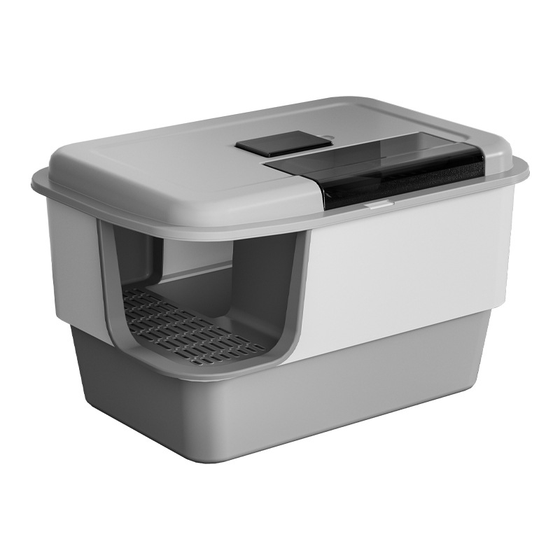 Kassiliivakast, eriti suur, täielikult poolsuletud, avatud, pritsmekindel, suur võine, hiiglaslik kassiliivakast, tualettruum