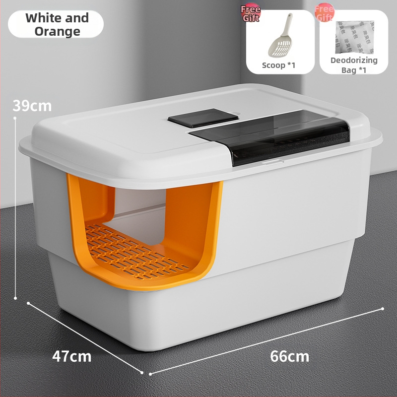 Kassiliivakast, eriti suur, täielikult poolsuletud, avatud, pritsmekindel, suur võine, hiiglaslik kassiliivakast, tualettruum