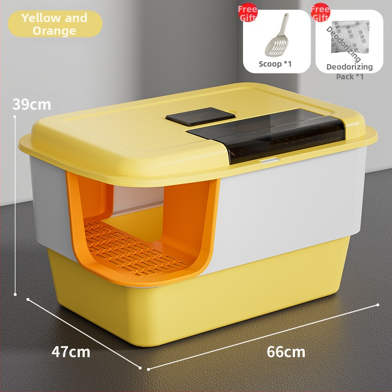 Kassiliivakast, eriti suur, täielikult poolsuletud, avatud, pritsmekindel, suur võine, hiiglaslik kassiliivakast, tualettruum