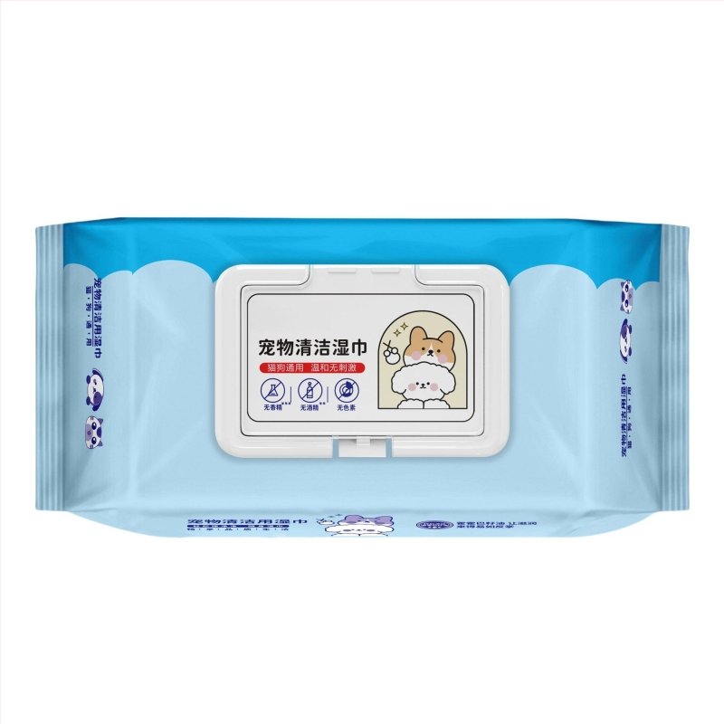 Lemmikloomade niisked salvrätikud 80 spetsiaalset mitte-nühkivat pisarat kassidele ja koertele Kehaosade desodoreerivad niisked salvrätikud