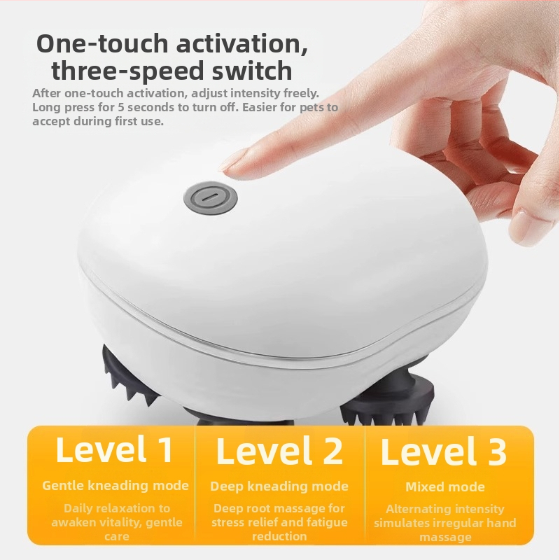 Интелигентен многофункционален масажор за глава, многофункционален масажор за ръце и шийни прешлени с форма на драконов нокът, зареждане по меридианите на раменете и врата, безжичен