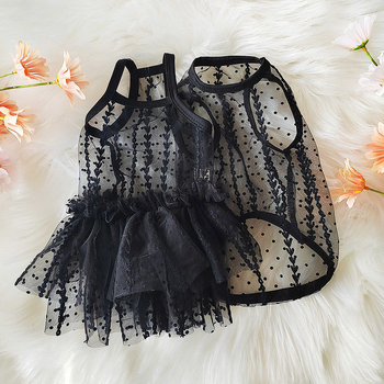 Ρούχα για σκύλους Καλοκαίρι Ζευγάρι Κουτάβι Άνοιξη και Καλοκαίρι Λεπτό Αρκουδάκι Pomeranian Γάτα Μικρό Μέγεθος Σκύλοι Κατοικίδια Φούστα με τιράντες