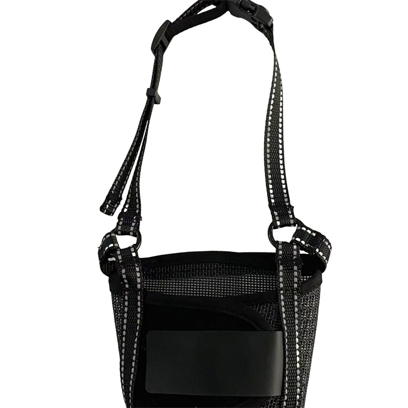 Šuns burnos apsaugos artefaktas, labai kvėpuojantis, reguliuojamas augintinio snukis, apsauga nuo įkandimo, reguliuojamas tinklelio snukis