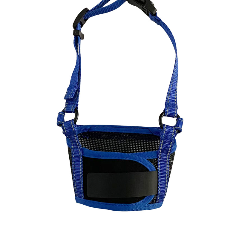 Šuns burnos apsaugos artefaktas, labai kvėpuojantis, reguliuojamas augintinio snukis, apsauga nuo įkandimo, reguliuojamas tinklelio snukis