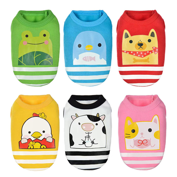 Kevad- ja suveuued lemmikloomariided Loomavestid Mugavad koerariided Armas kass Koomiksilaadsed armsad lemmikloomariided