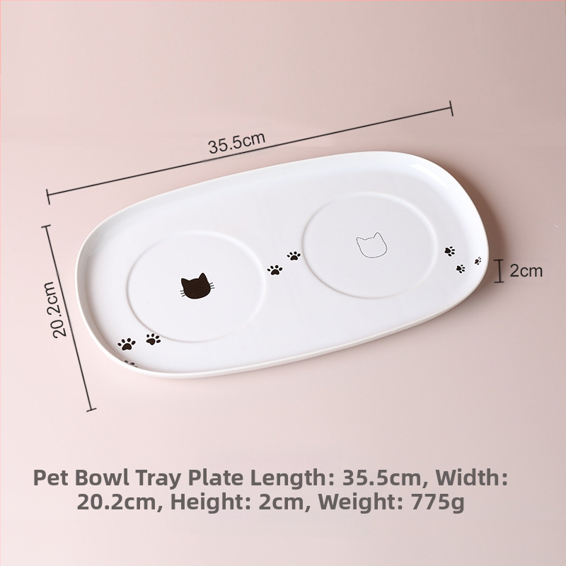 Suupistekonserveeritud kassikauss, ümberminekuvastane lemmikloomade joogikauss, kaelalülisid kaitsev, kõrge jalaga keraamiline kassitoidukauss