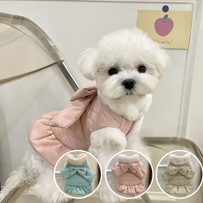 Bichoni koerarihma rakmed, teddy poolrihmaga, õues kasutatav vibuga kolmesuunaline vest, lemmikloomale