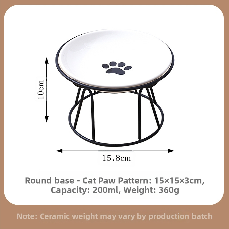 Loominguline kassiküünisest kalaluu lemmikloomakauss kausiriiuliga majapidamise kassikauss koerakauss keraamiline joogikauss kassi- ja koeratoiduriistad kronsteiniga