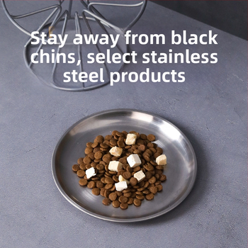 Μπολ γάτας από ανοξείδωτο ατσάλι για διασυνοριακή χρήση, μπολ για κατοικίδια, μπολ τροφής για γάτες, μπολ ρυζιού, πιάτο γάτας, πιάτο κονσερβών, πιάτο σνακ, ψηλή προστατευτική βάση λαιμού