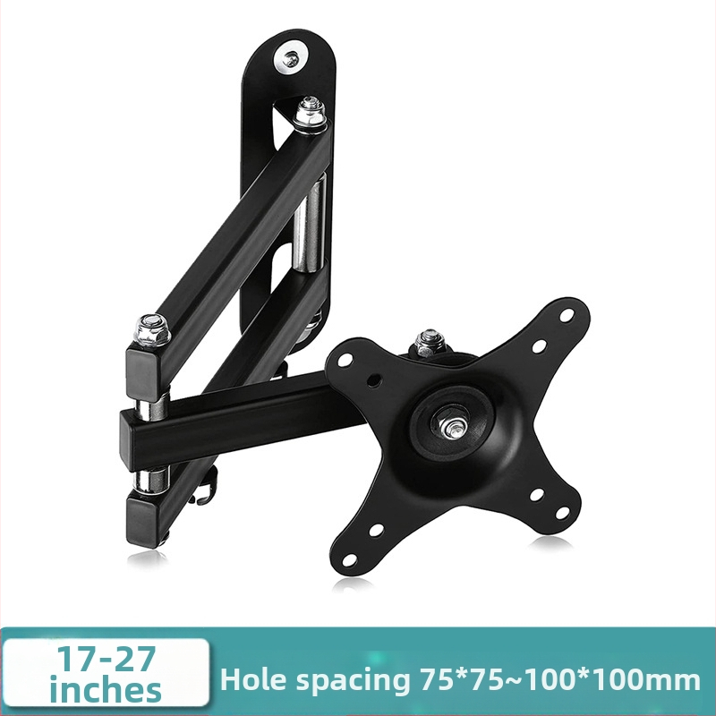 Suport monitor telescopic rotativ, montat pe perete, comutare ecran orizontală și verticală, universal, 17, 24, 27, 32 inch, montat pe perete