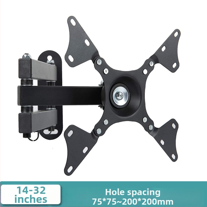 Suport monitor telescopic rotativ, montat pe perete, comutare ecran orizontală și verticală, universal, 17, 24, 27, 32 inch, montat pe perete