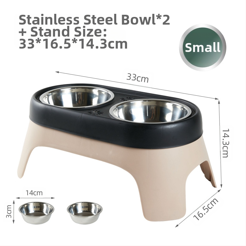 Uus koera kõrgendatud kauss lemmikloomade joogivee söötmiskauss löögikindel roostevabast terasest toidukauss kasside riisikauss laos hulgimüügis