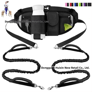 Amazon torba za struk s povodcem za kućne ljubimce, jedna povodica za dva kućna ljubimca, najlonsko uže za sportove na otvorenom, fluorescentna povodica protiv gubitka psa