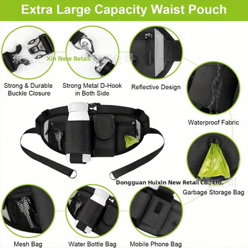 Τσάντα μέσης Amazon Pet Leash, ένα λουρί για δύο κατοικίδια, σχοινί νάιλον για υπαίθρια αθλήματα, φθορίζον λουρί σκύλου κατά της απώλειας κατοικίδιων ζώων