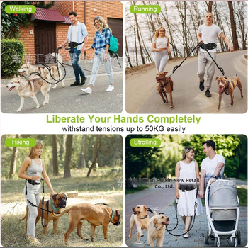 Τσάντα μέσης Amazon Pet Leash, ένα λουρί για δύο κατοικίδια, σχοινί νάιλον για υπαίθρια αθλήματα, φθορίζον λουρί σκύλου κατά της απώλειας κατοικίδιων ζώων