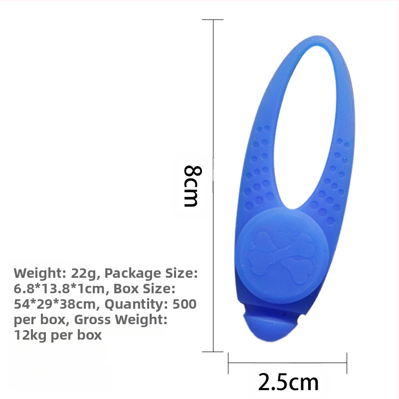 Медальон за домашен любимец, светещ силиконов LED медальон за куче, етикет за куче и котка, аксесоари за домашни любимци против изгубване, когато излизате