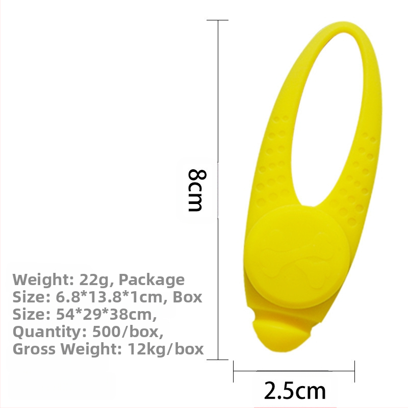 Медальон за домашен любимец, светещ силиконов LED медальон за куче, етикет за куче и котка, аксесоари за домашни любимци против изгубване, когато излизате